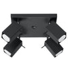 Modern ceiling lights Sollux Lighting Ceiling lamp MERIDA 4 black