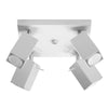 Industrial lighting Sollux Lighting Ceiling Lamp MERIDA 4 White