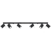 Modern industrial ceiling lights Sollux Lighting Ceiling lamp MERIDA 6L black