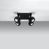 Elegant Sollux Lighting Ceiling Lamp OCULARE 4 Black for ceiling lights