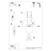 Minimalistic flush mount ceiling light with Sollux Lighting  Ceiling lamp ORBIS natural wood