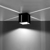 Futuristic flush mount fixtures Sollux Lighting Ceiling lamp PIXAR black