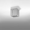 Ceiling lamp PIXAR grey in a minimalist corridor