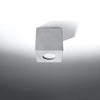 Geometric flush mount light Sollux Lighting  Ceiling lamp QUAD concrete