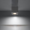LED ceiling lights Sollux Lighting Ceiling lamp QUAD concrete