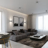 Modern lighting with Sollux Lighting Ceiling lamp QUAD concrete