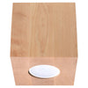 Wooden home accessories with Sollux Lighting Ceiling Lamp QUAD natural wood