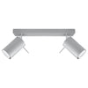 Modern grey Sollux Lighting Ceiling Lamp RING 2 for led lights.