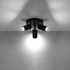 Elegant Sollux Lighting Ceiling Lamp RING 3P Black for stylish interiors
