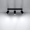 Elegant fixtures of Sollux Lighting Ceiling Lamp RING 3 Black