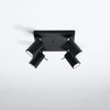 Sollux Lighting Ceiling Lamp RING 4 Black spotlights