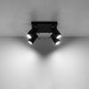 Sollux Lighting Ceiling Lamp RING 4 Black adjustable lights