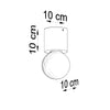 Industrial flush ceiling light Sollux Lighting SALGADO Concrete