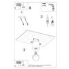 Flush mount light fixture Sollux Lighting SALGADO Concrete with LED