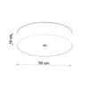 Bright flush mount light Sollux Lighting  Ceiling lamp SKALA 50 white
