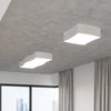 Easy installation as a flush mount ceiling light Ceiling lamp SQUARE 3 white