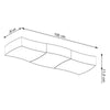 Stylish flush mount ceiling light Sollux Lighting Ceiling lamp SQUARE 3 white