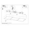 Ceiling lamp SQUARE 3 white perfect for bright ceiling lighting