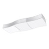 White flush ceiling lamp for living room with Sollux Lighting  SQUARE 3 white