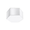 White flush ceiling light Sollux Lighting Ceiling lamp SUNDE 15 white