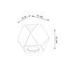 Natural Wood Sollux Lighting Ceiling Lamp WOODY 1 for minimalist interiors
