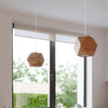 Sollux Lighting Ceiling Lamp WOODY 1 Natural Wood with geometric design