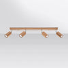 Modern semi flush mount light Sollux Lighting Ceiling lamp ZEKE 4 oak