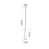 Stylish ceiling lamp for bedroom Sollux Lighting Ceramic pendant lamp ELECTRA