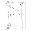 Pendant light fitting Sollux Lighting Ceramic pendant lamp ELECTRA