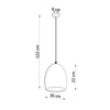 Adjustable pendant ceiling lights Sollux Lighting Ceramic pendant lamp FLAWIUSZ