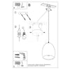 Elegant pendant light Sollux Lighting Ceramic pendant lamp FLAWIUSZ