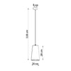 Stylish ceiling lamp for bedroom Sollux Lighting Ceramic pendant lamp GULCAN