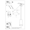 Pendant light fitting Sollux Lighting Ceramic pendant lamp GULCAN