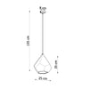 Pendant light fitting Sollux Lighting Ceramic pendant lamp PAVLUS