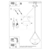 Contemporary pendant ceiling lights Sollux Lighting Ceramic pendant lamp PAVLUS