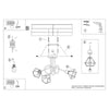 Stylish modern chandeliers represented by the Sollux Lighting Chandelier ARTEMIS 3S Black
