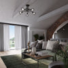 Eye-catching pendant light choice of the Sollux Lighting Chandelier ARTEMIS 3S Black
