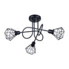 Modern chandelier lighting with the Sollux Lighting Chandelier ARTEMIS 3S Black