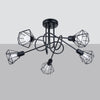 Versatile ceiling lamp for bedroom spaces with the Sollux Lighting Chandelier ARTEMIS 5S black
