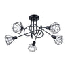 Eye-catching pendant light choice of the Sollux Lighting Chandelier ARTEMIS 5S black