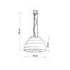 Versatile ceiling light fixture Sollux Lighting Chandelier BELLA 60 White

