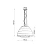 Pendant light fitting Sollux Lighting Chandelier BELLA 60 Black
