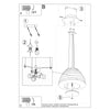Versatile ceiling light fixture Sollux Lighting Chandelier BELLA 60 White
