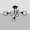 Industrial pendant light - Sollux Lighting Chandelier BELUCI 3S black