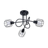 Black chandelier light fixture - Sollux Lighting Chandelier BELUCI 3S black
