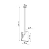 Modern chandeliers pendant light Sollux Lighting Chandelier BLUM 1 Black
