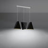 Sollux Lighting Chandelier BLUM 3 Black ceiling lamps for kitchen