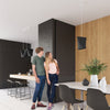 Pendant lighting for kitchen island Sollux Lighting Chandelier BLUM 3 black