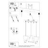 Modern ceiling light fixture Sollux Lighting Chandelier BLUM 3 White
