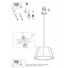 Pendant light fitting Sollux Lighting Chandelier CONO 45